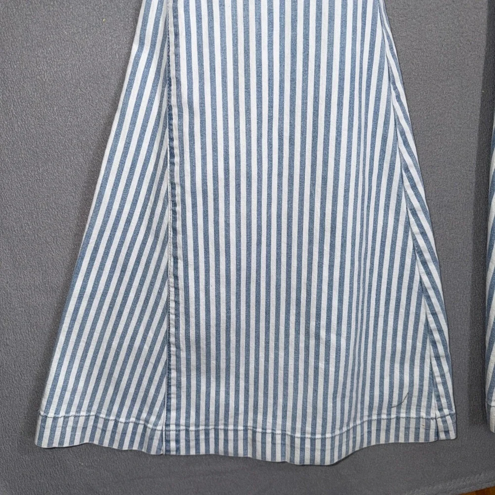 Blank Paige Medium Striped Flare Jeans Retro Boho Coastal Cowgirl Festival